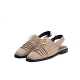 Khatoon Pleated Flat Shoes