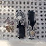 Milka dot Beach Slider Sandals