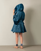 Adish Hooded Cloak Sleeve Belted Cape