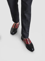 Delvan Monk Strap Flat Shoes