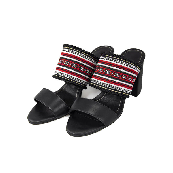 Shahnoosh Mule Heeled Sandals