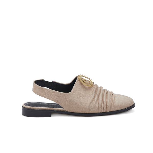 Khatoon Pleated Flat Shoes