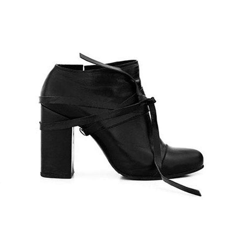 Burqa Strapped Heeled Boots