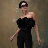 Shadowed Bandeau Top