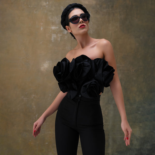 Shadowed Bandeau Top