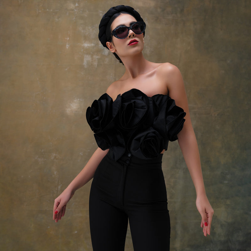 Shadowed Bandeau Top