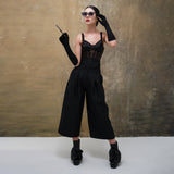 Shadowed High-Waisted Cropped Pant