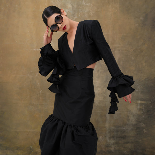 Shadowed Cropped Blazer