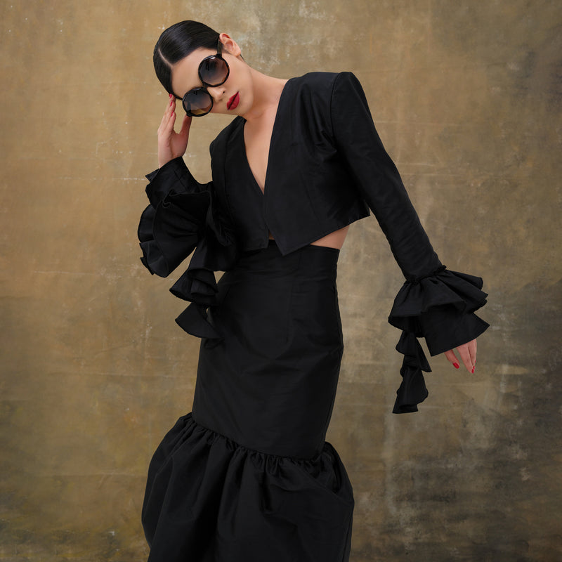 Shadowed Cropped Blazer