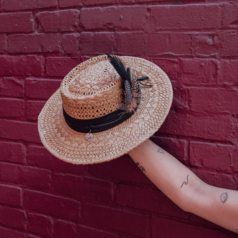 Straw Boater Hat