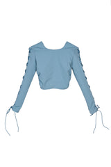 Sarab Long Sleeve Crop Top Corset