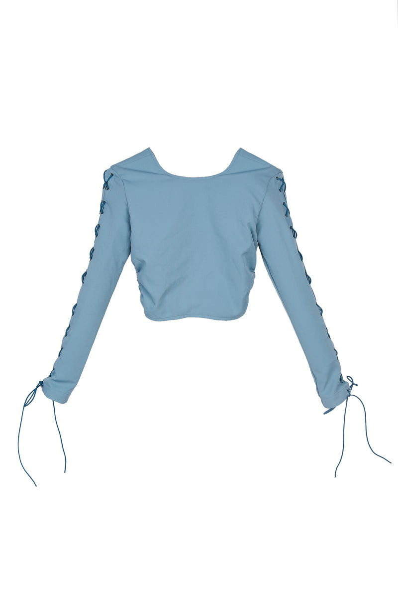 Sarab Long Sleeve Crop Top Corset