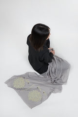 Camel Flock Shawl