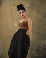 Shadowed High-Waisted Harem Pant