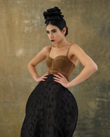 Shadowed High-Waisted Harem Pant