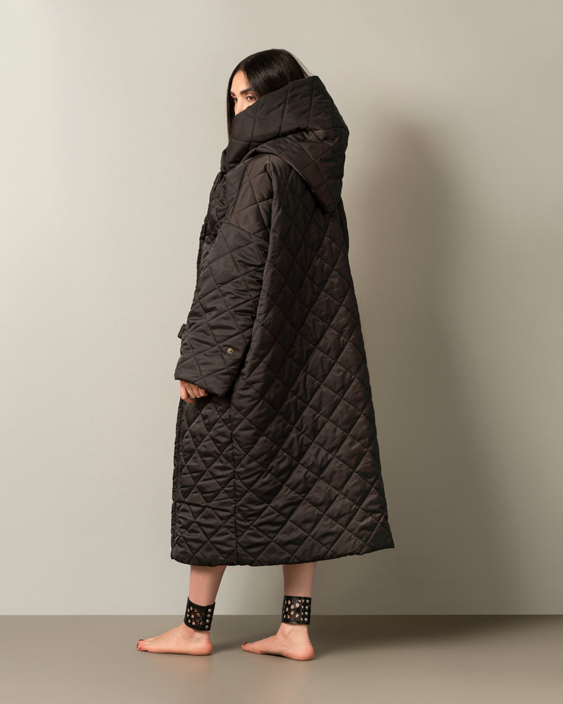 Saheb Hooded Longline Puffer Coat