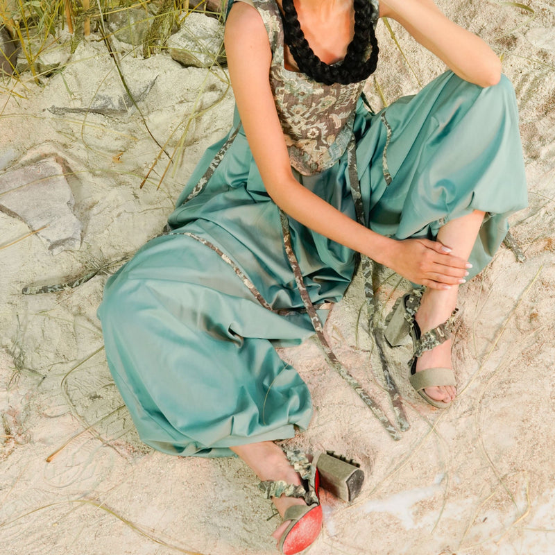Sarab Mule Heeled Sandals