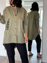 Taha Laser-cut Coat
