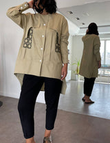 Taha Laser-cut Coat