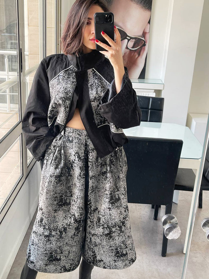 Aban Winter Coat and Skirt Pants